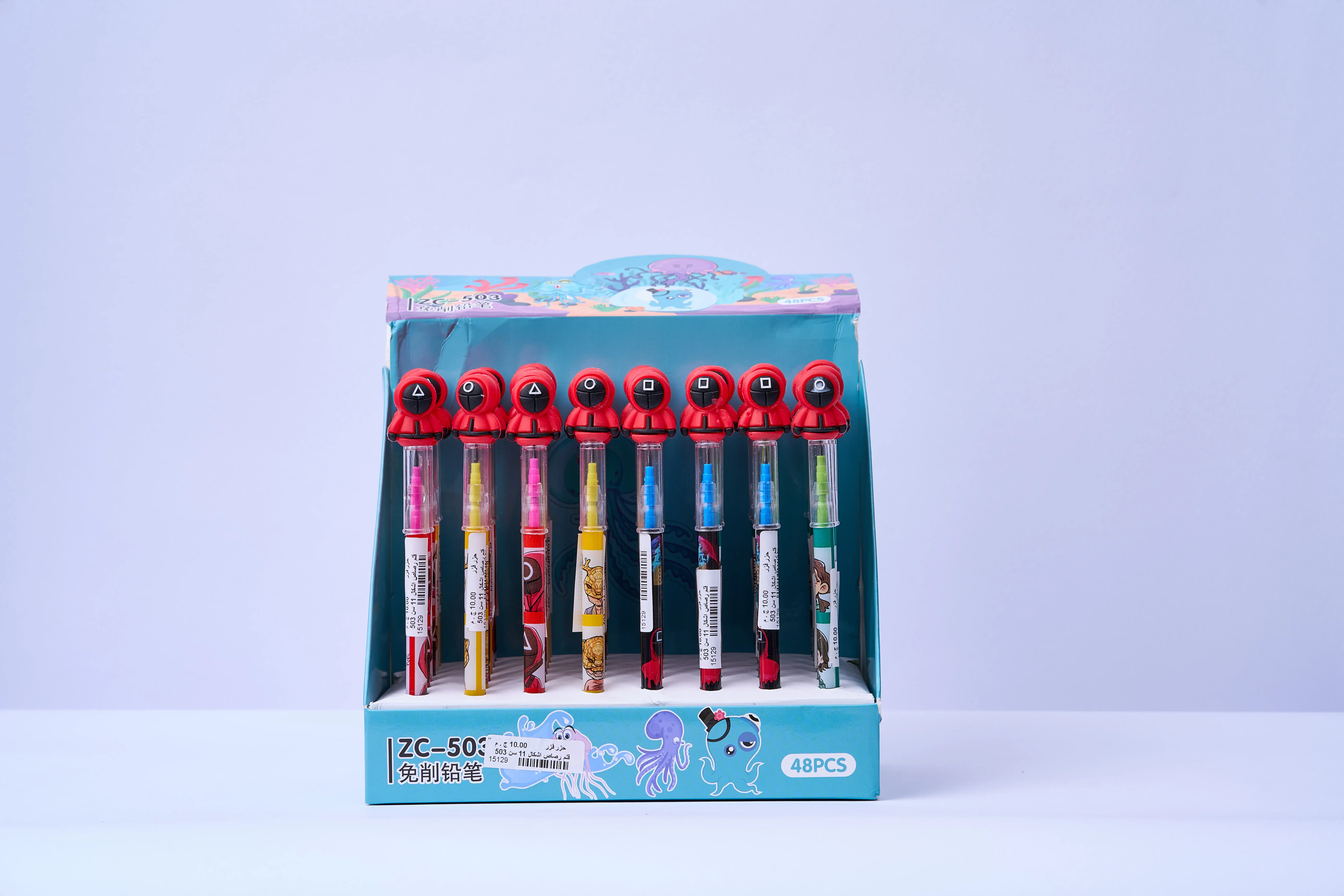 قلم رصاص اشكال 11 سن كود = 503