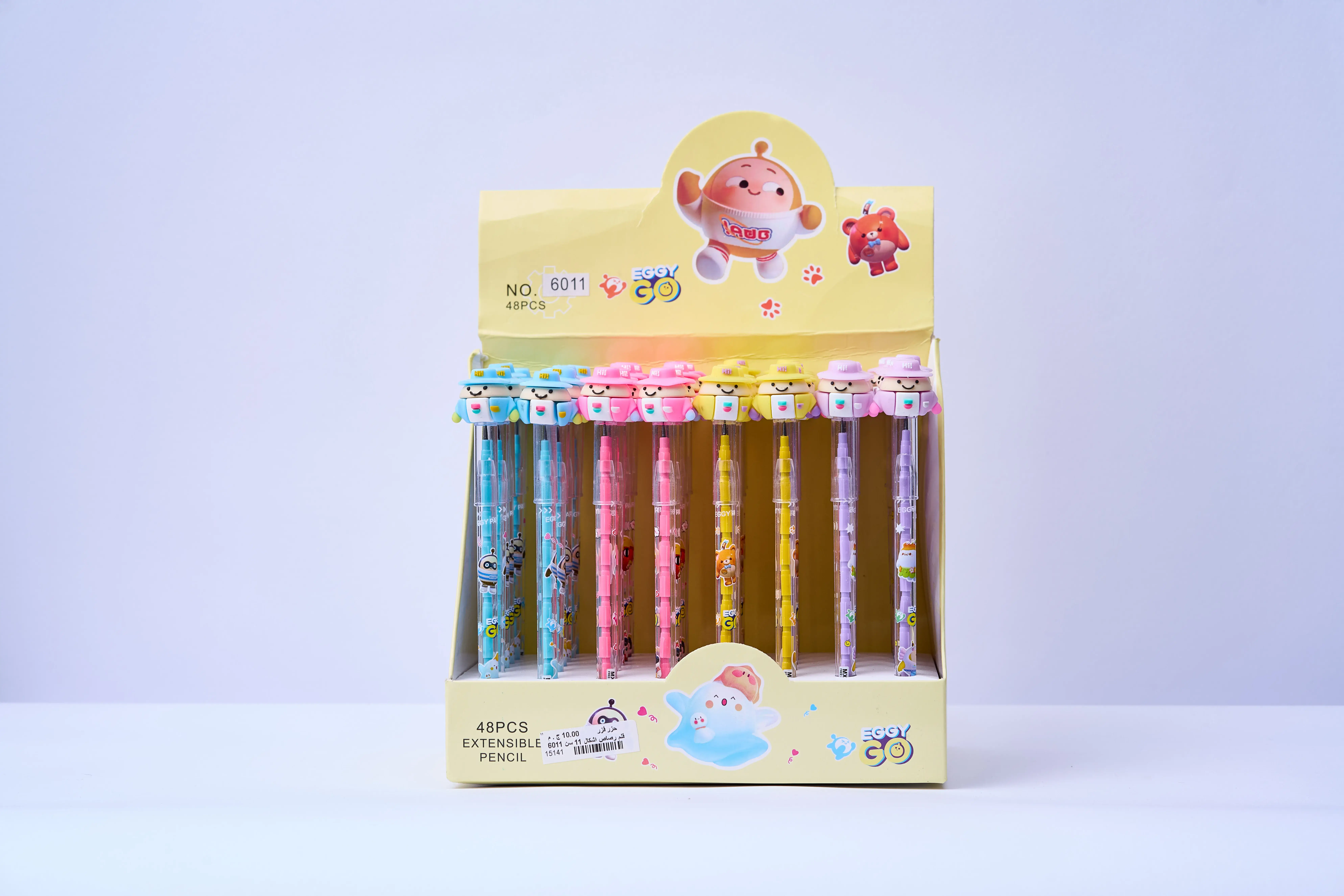 قلم رصاص اشكال 11 سن كود = 6011