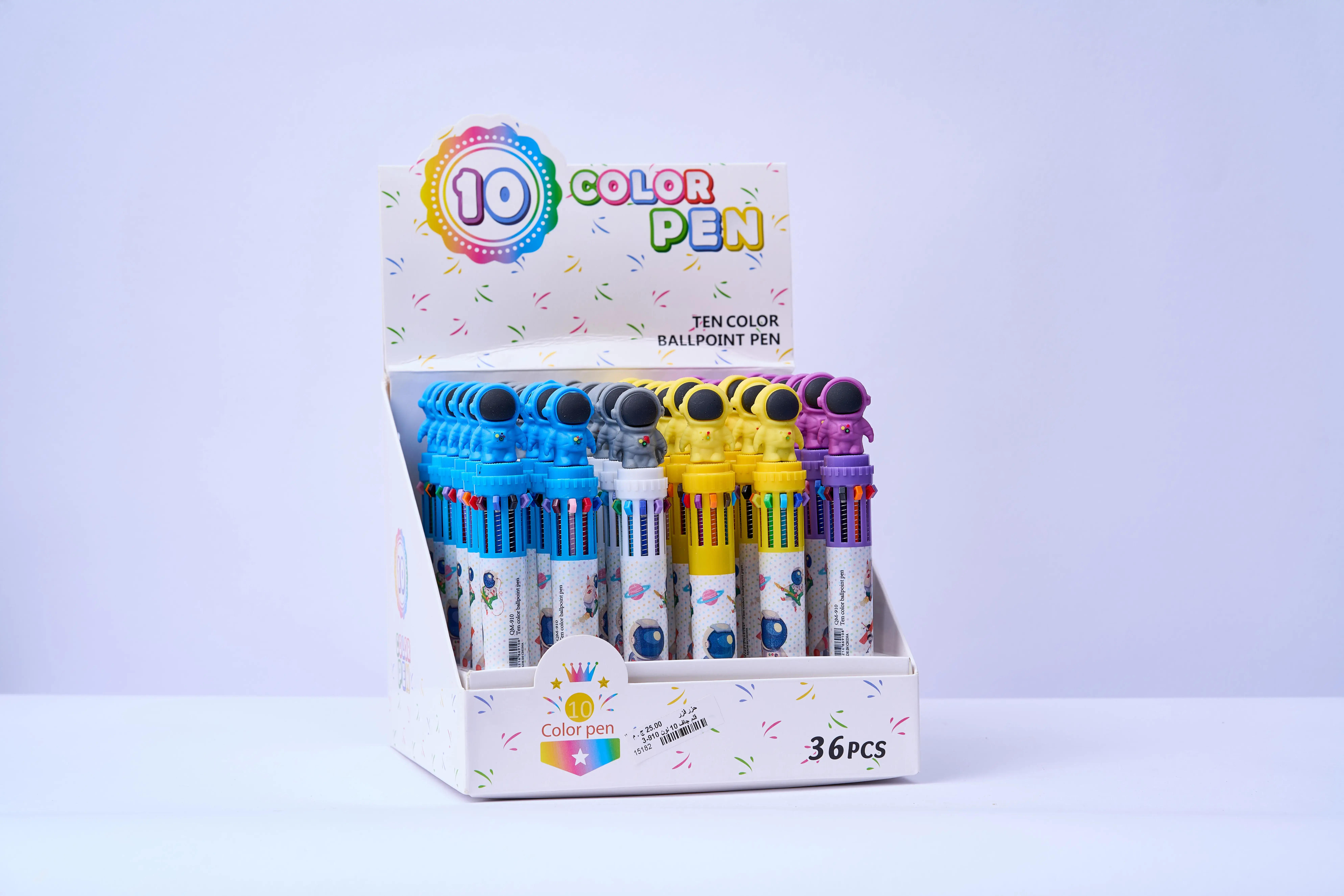 قلم جاف 10 لون كود = 910-3