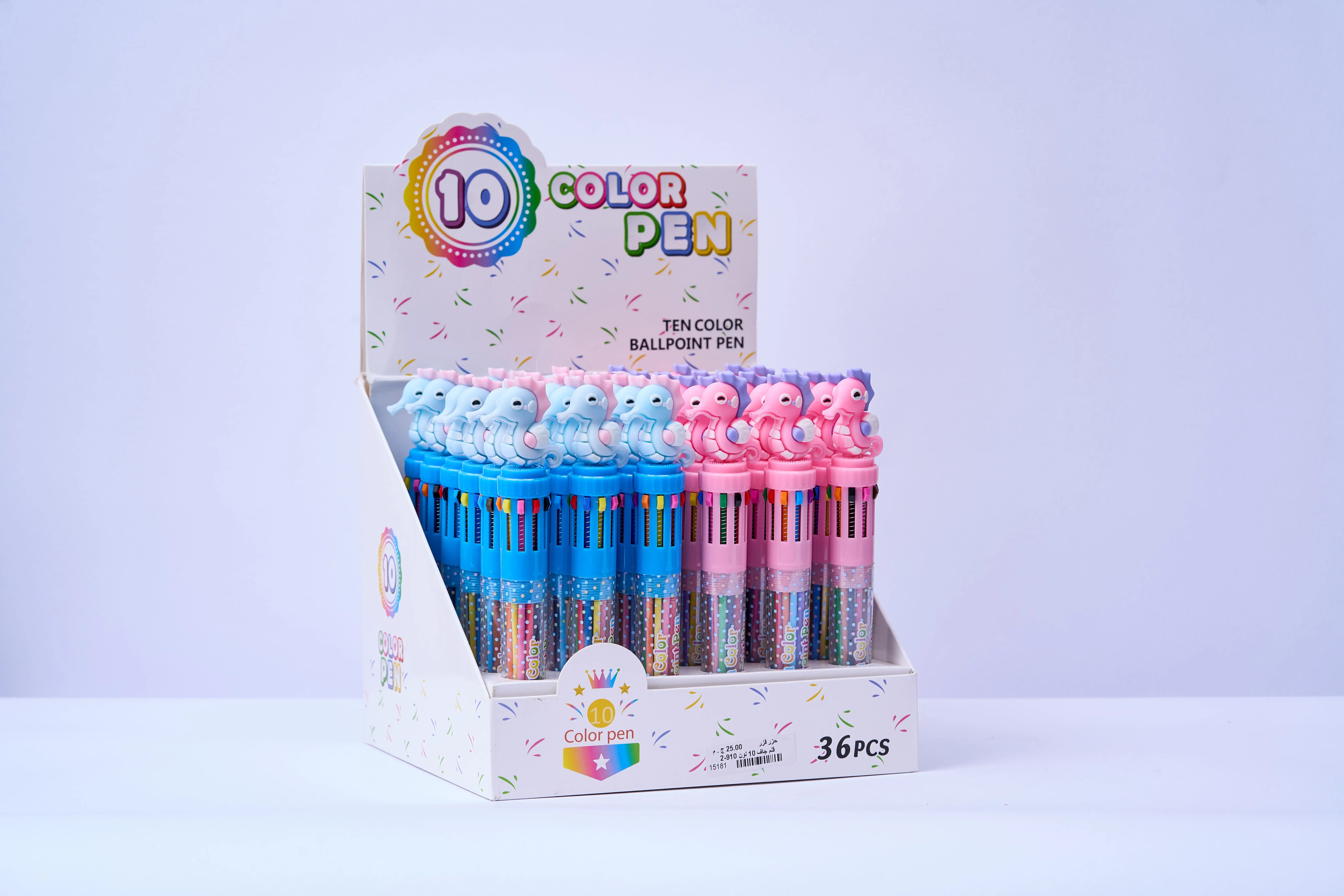 قلم جاف 10 لون كود = 910-2