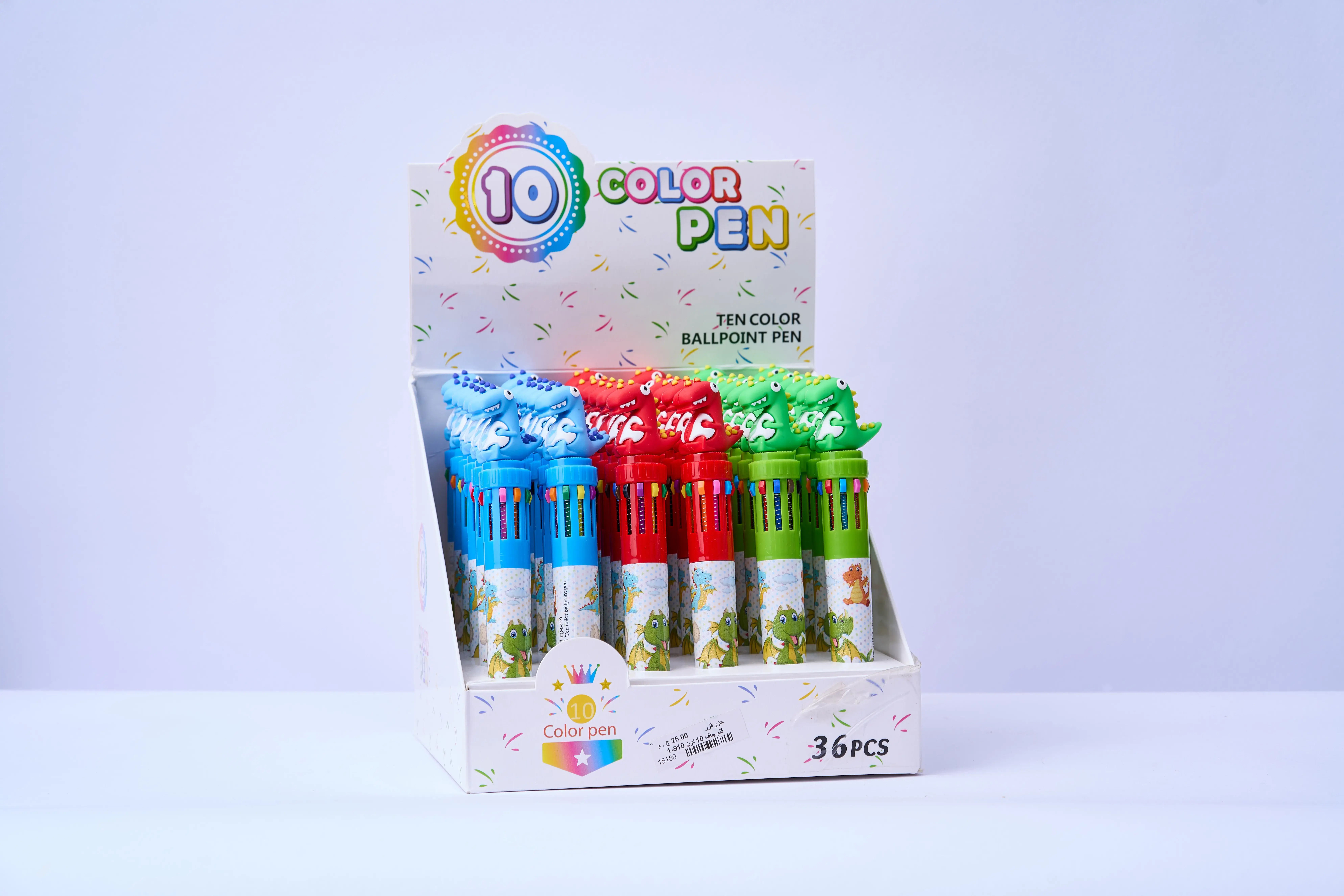 قلم جاف 10 لون كود = 910