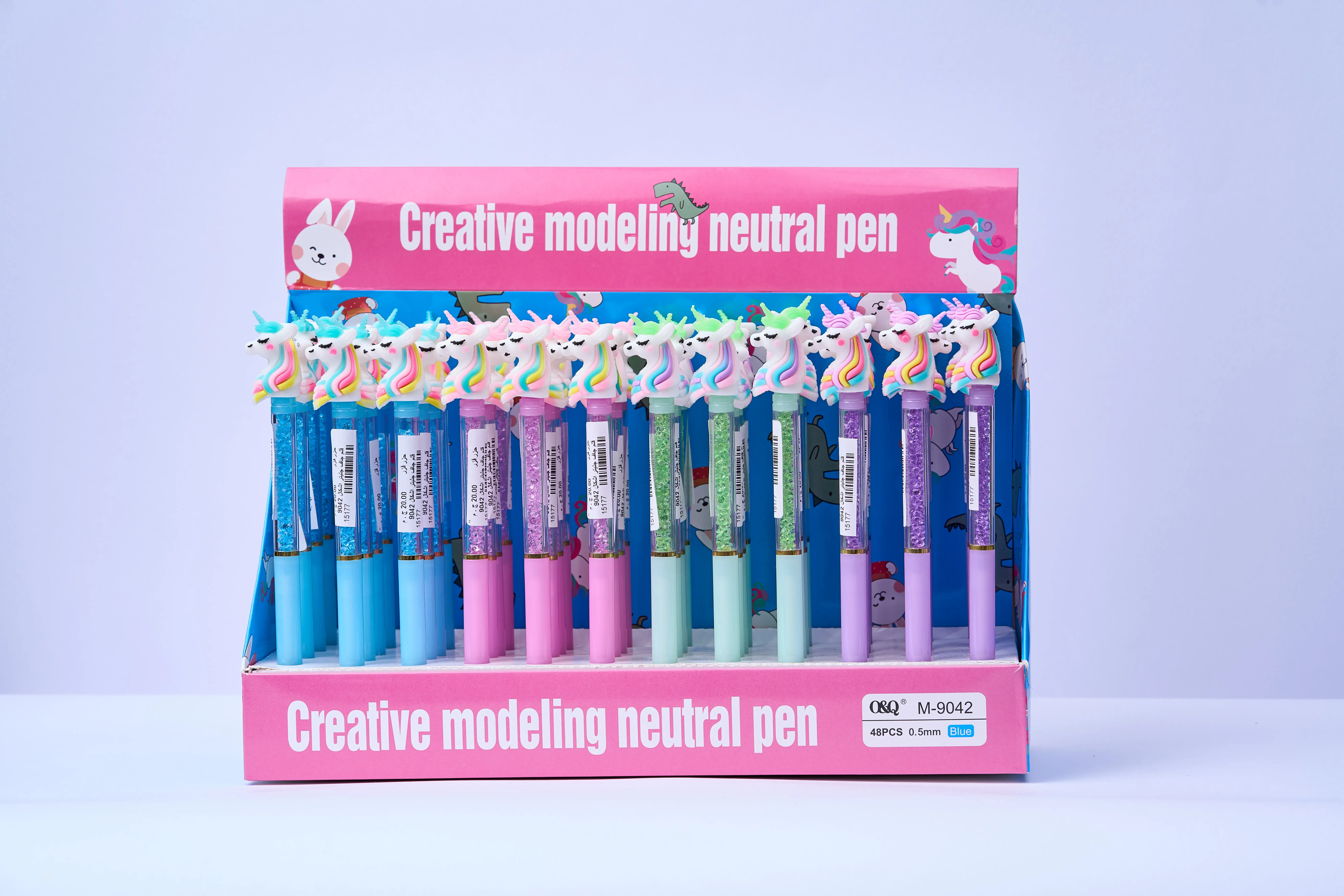 قلم جاف جليتر اشكال كود = 9042