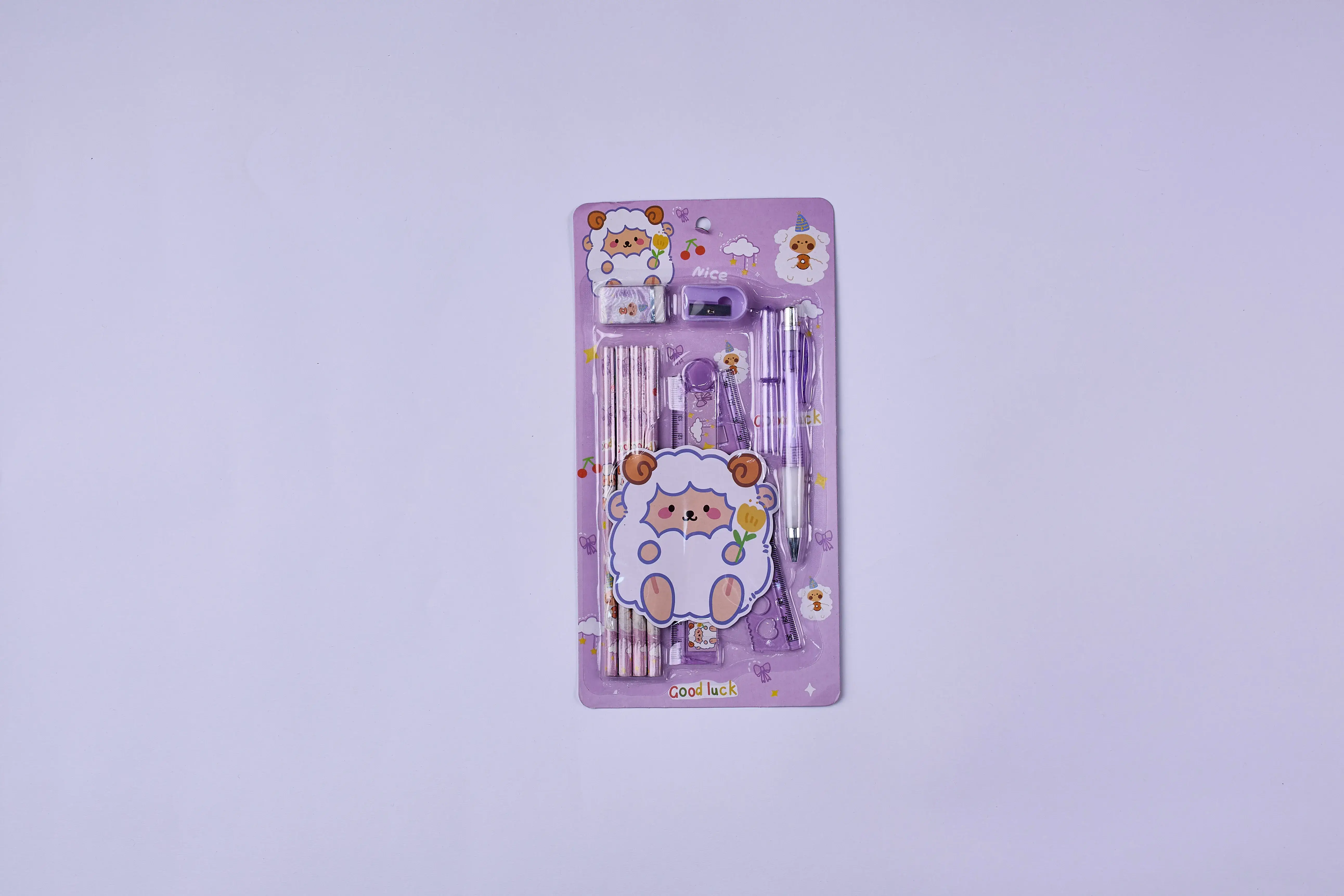 مجموعه مكتبية لون بنفسجي كود =6010