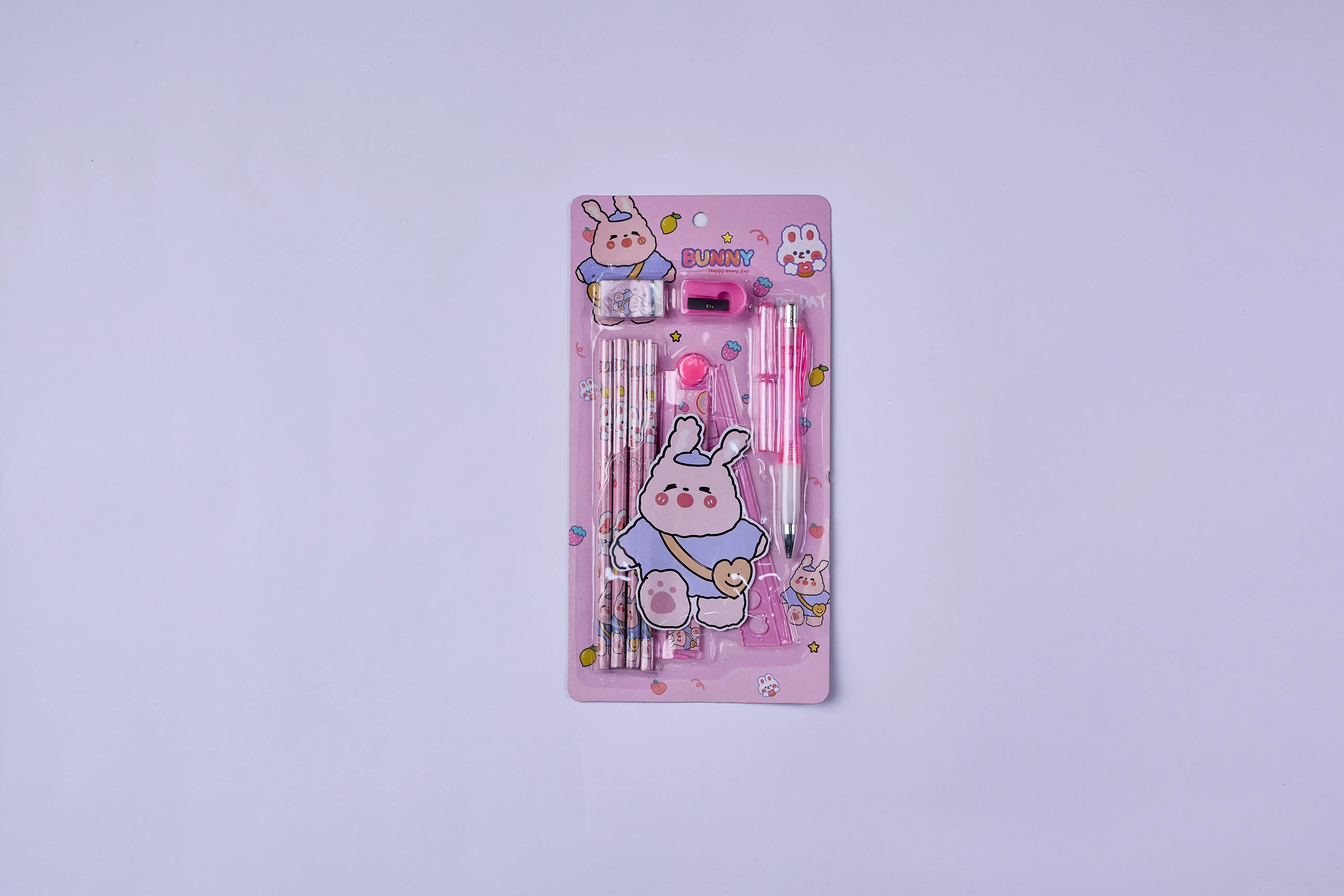 مجموعه مكتبية لون بينك كود =6010